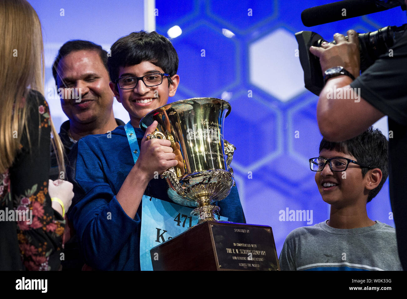 Scripps national spelling bee trophy hires stock photography and