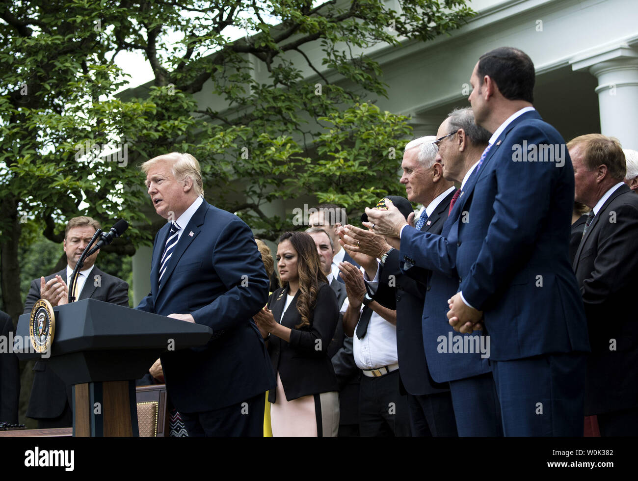 President Donald J Trump Delivers Remarks Before Signing S 2372