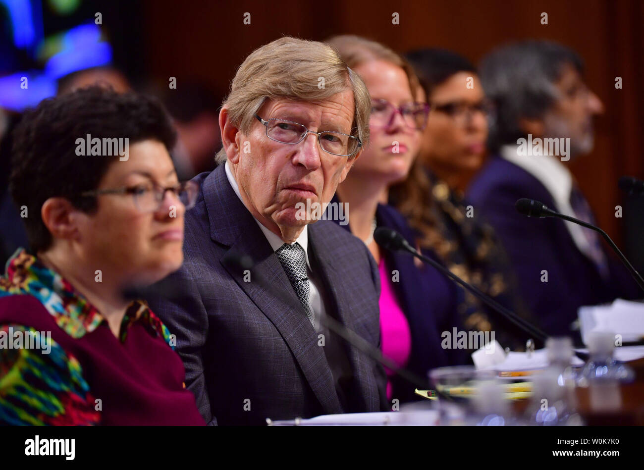 Theodore Olson (2nd-L), former Solicitor General testifies about Supreme Court Justice nominee Brett M. Kavanaugh during the final day of Kavanaugh's confirmation hearing, on Capitol Hill in Washington, DC on September 7, 2018. Judge Kavanaugh was nominated to fill the seat of Justice Anthony M. Kennedy who announced his retirement in June. Photo by Kevin Dietsch/UPI Stock Photo