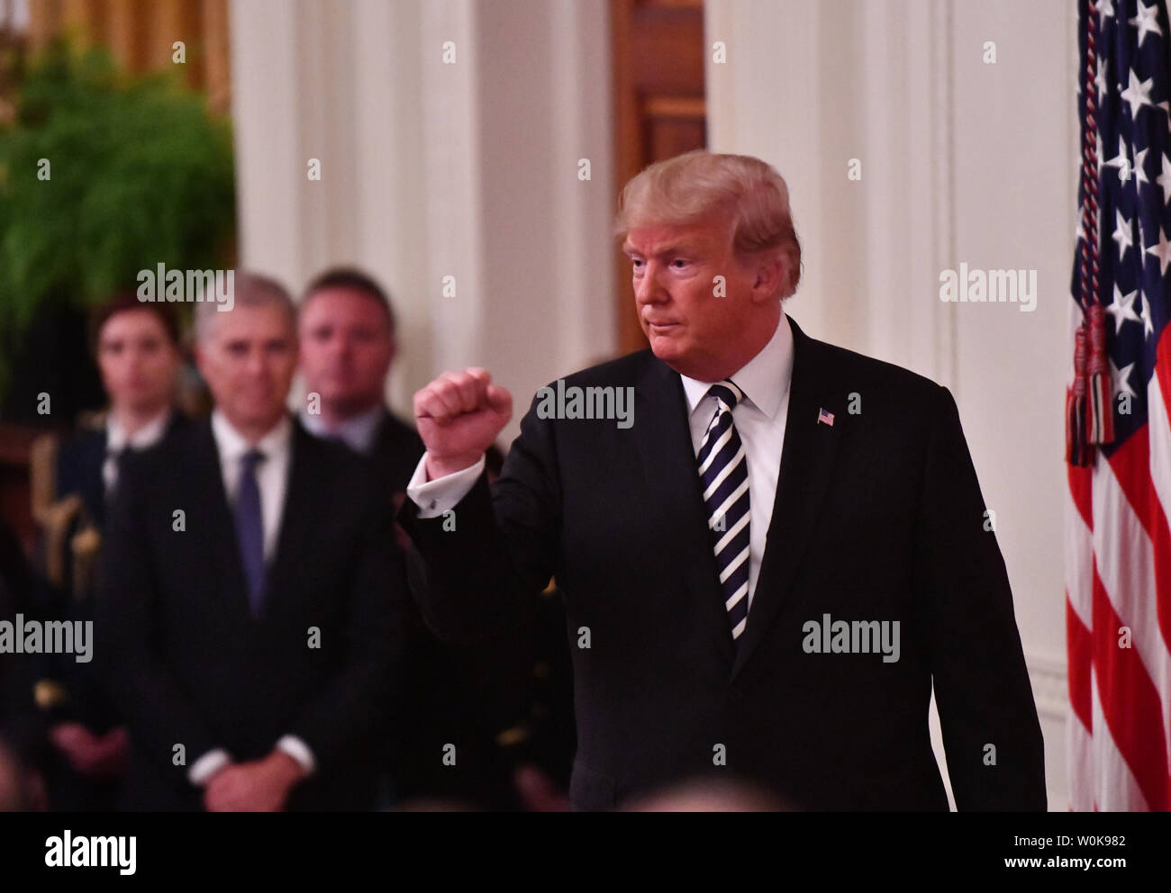 Trump fist pumps hi-res stock photography and images - Alamy