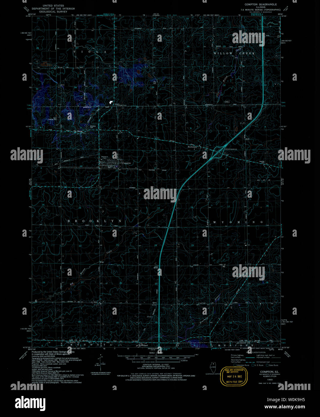 Compton map hires stock photography and images Alamy