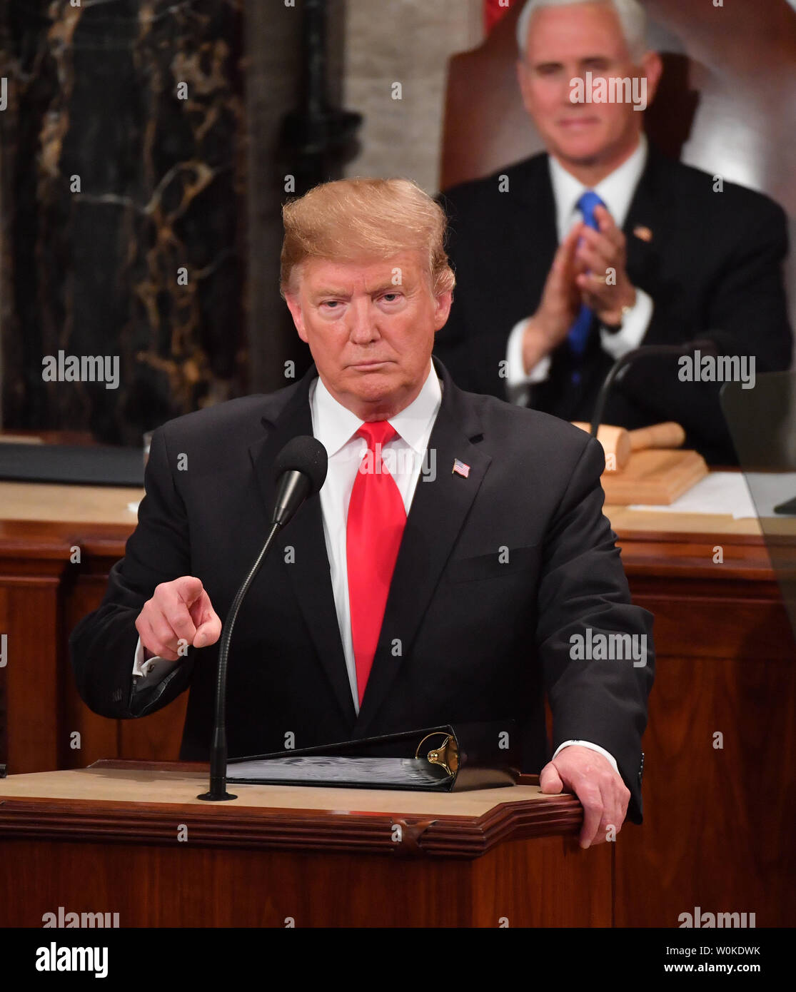 President Donald Trump Delivers His State Of The Union Address To A
