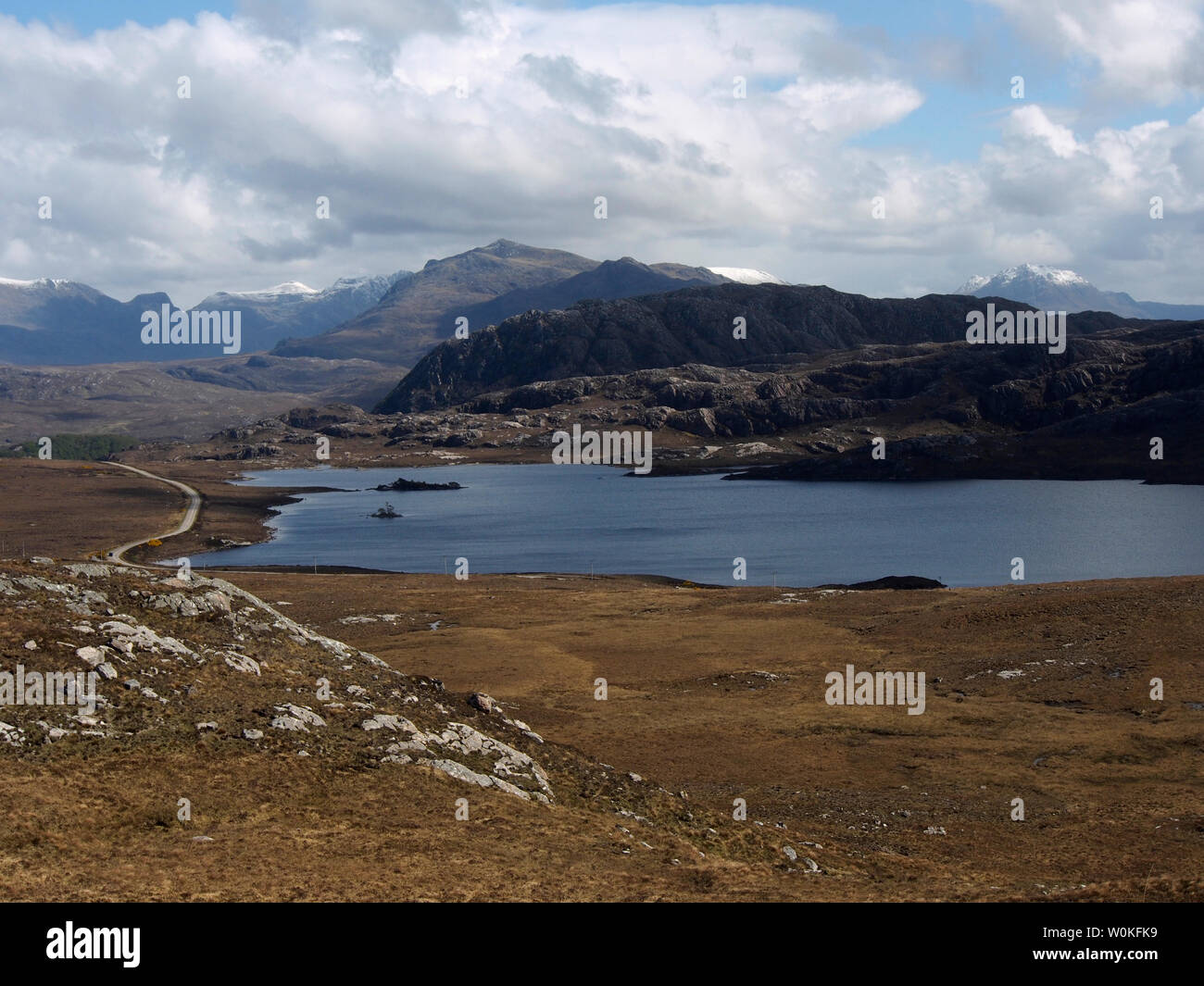 View from Meall deise near Gairloch,Scotland on the North coast 500 route Stock Photo