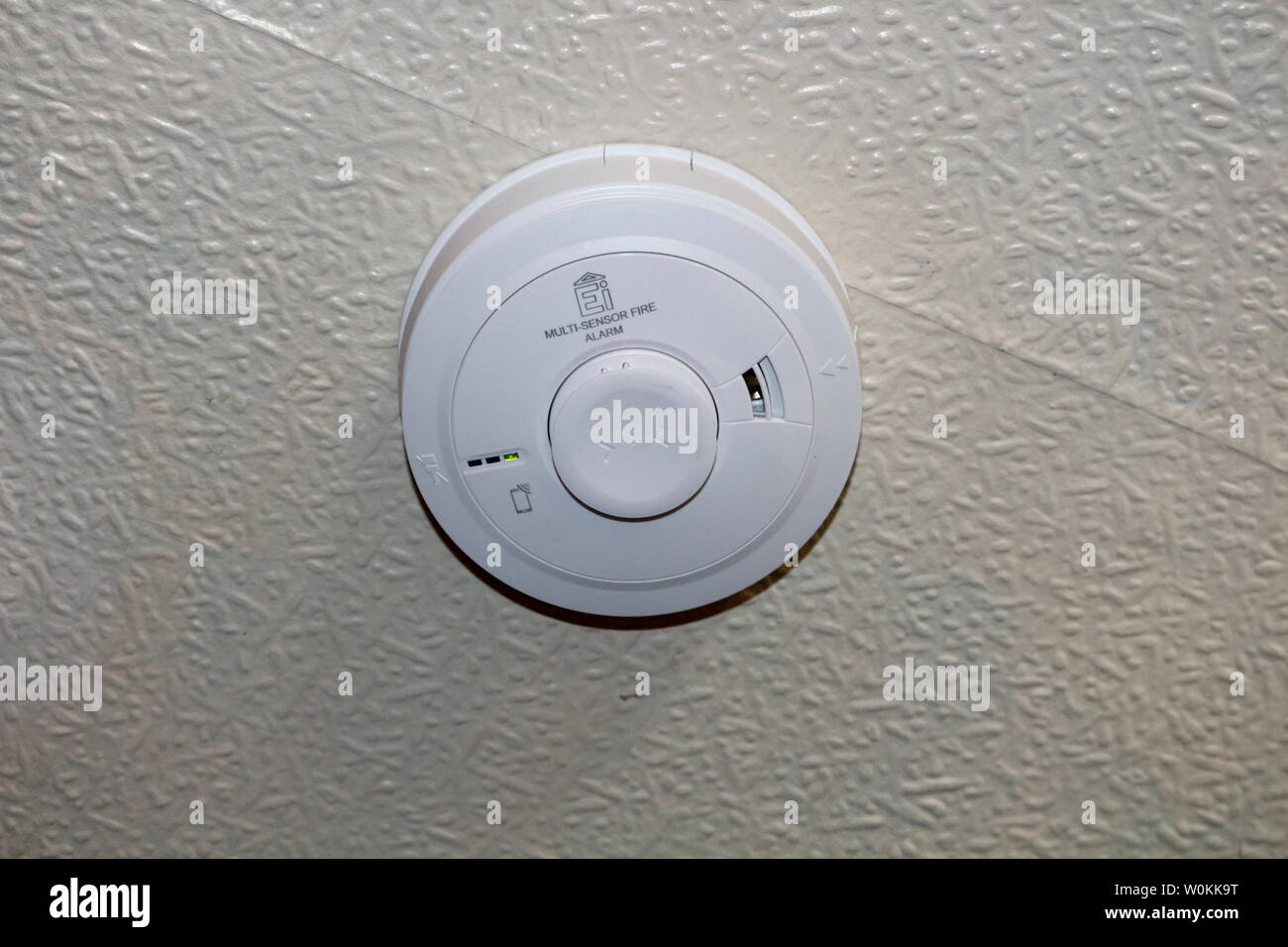 Ceiling Mounted Smoke Alarm Stock Photo 258587780 Alamy
