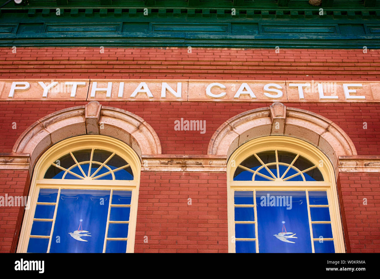 The Pythian Castle building in historic Bisbee AZ. Once a secret