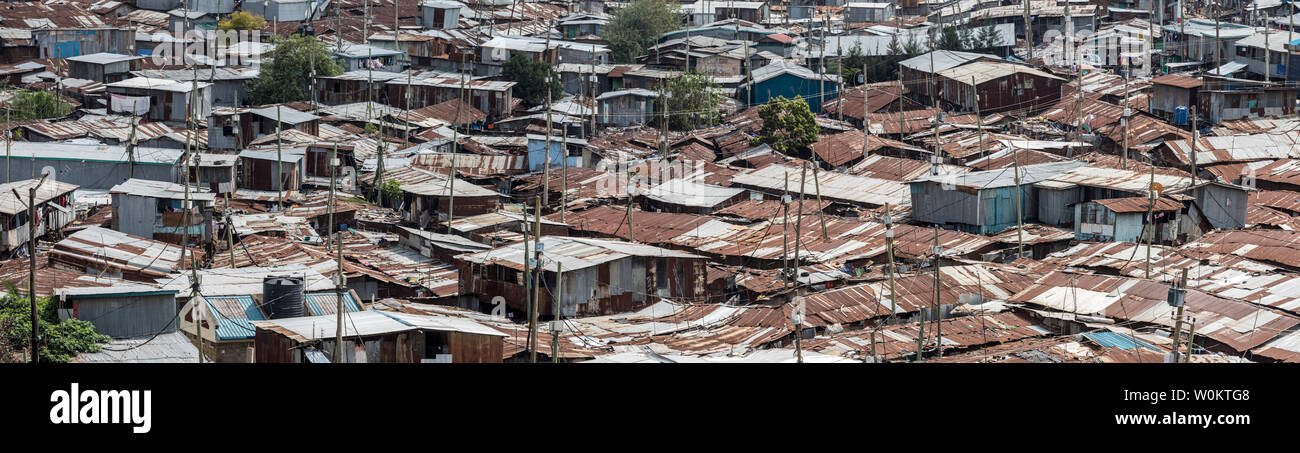 Kibera nairobi slum aerial hi-res stock photography and images - Alamy