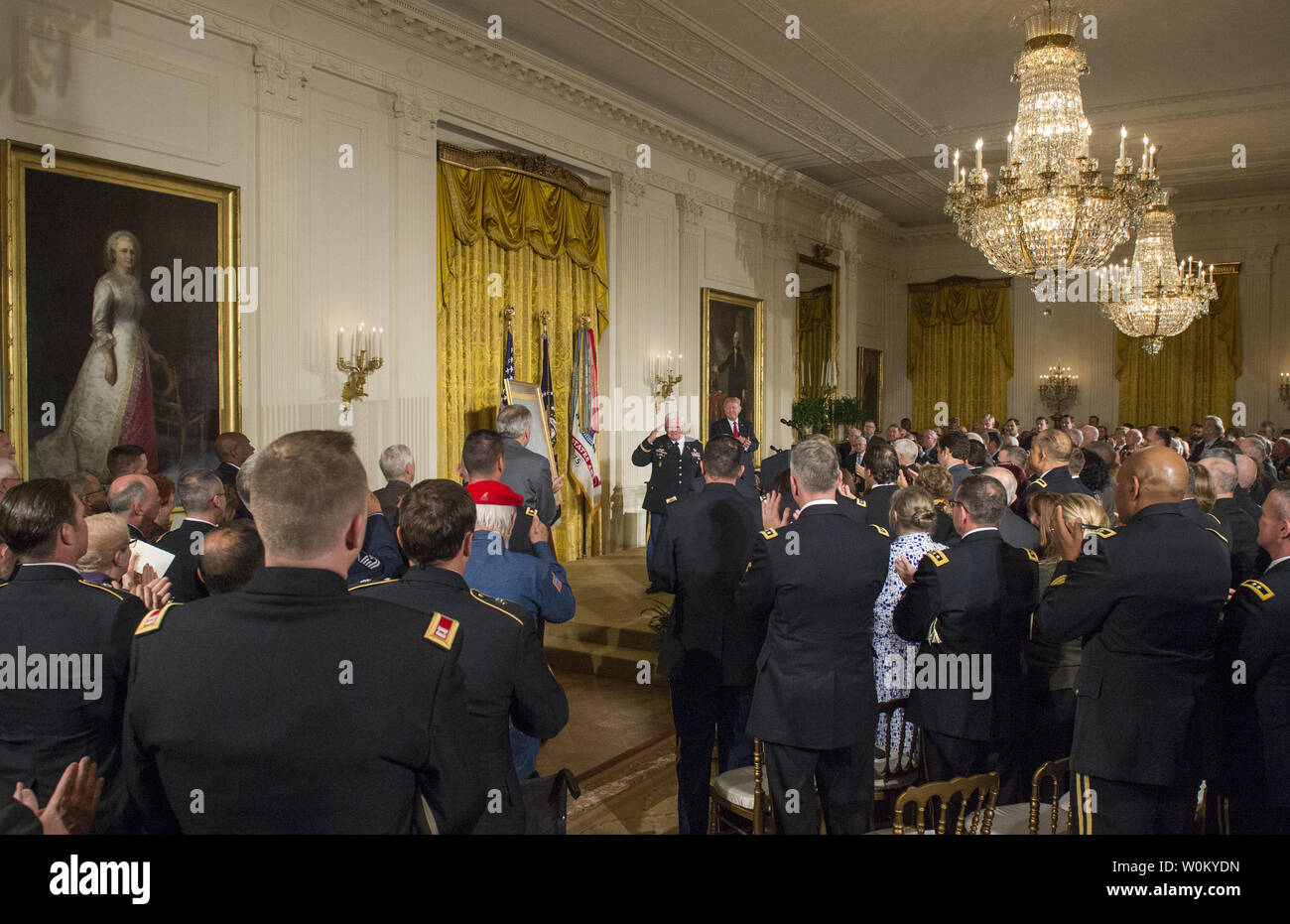 U S President Donald Trump Watches As Medal Of Honor