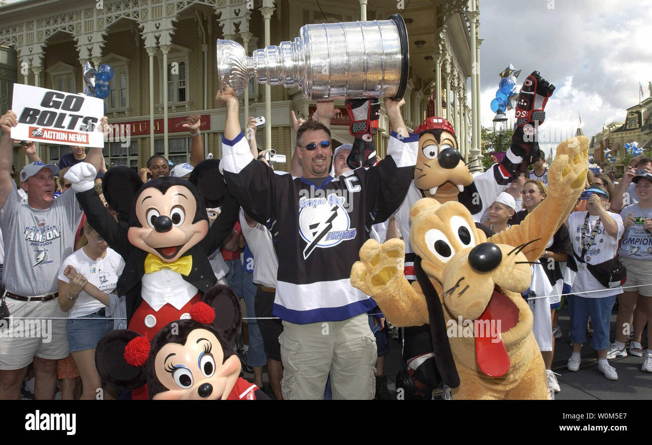 Surrounded by fans and accompanied by Disney characters, Tampa Bay