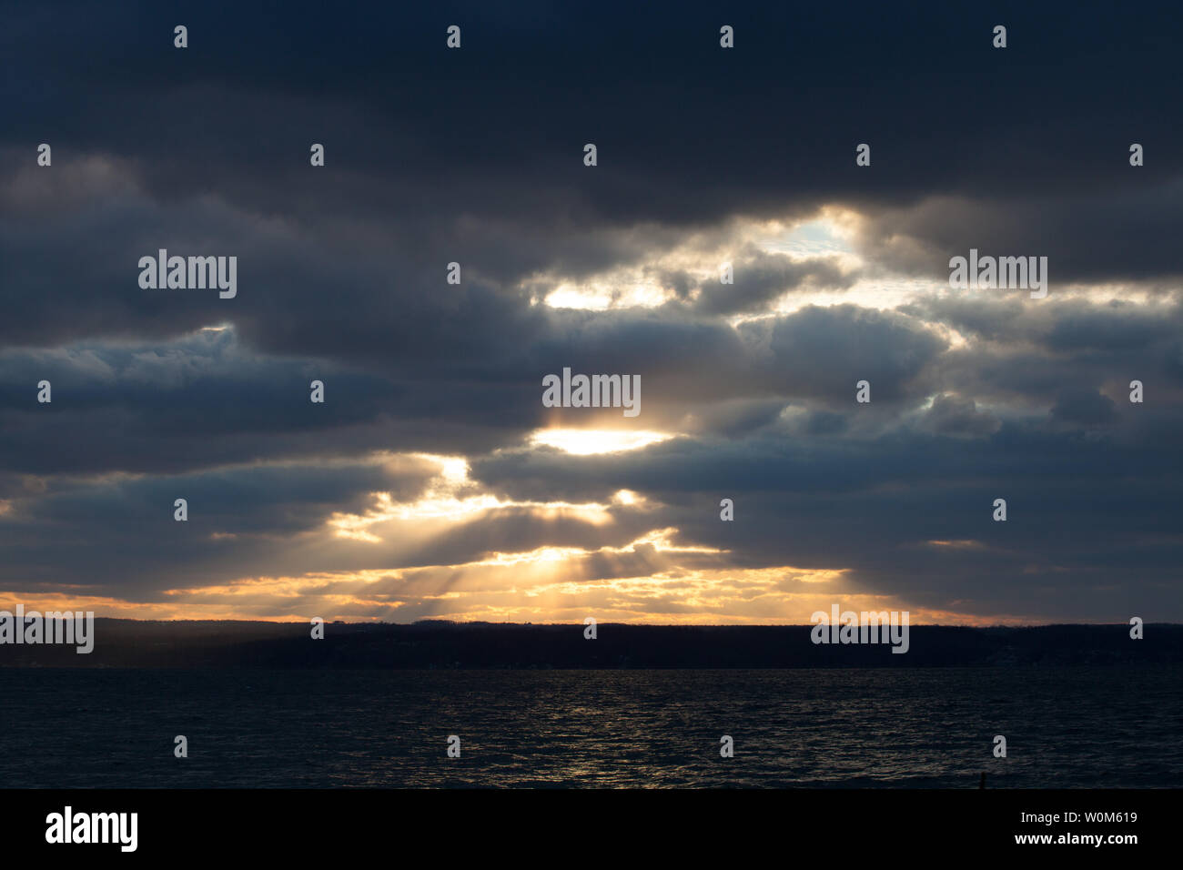 Sunset on the Winter Solstice Stock Photo - Alamy
