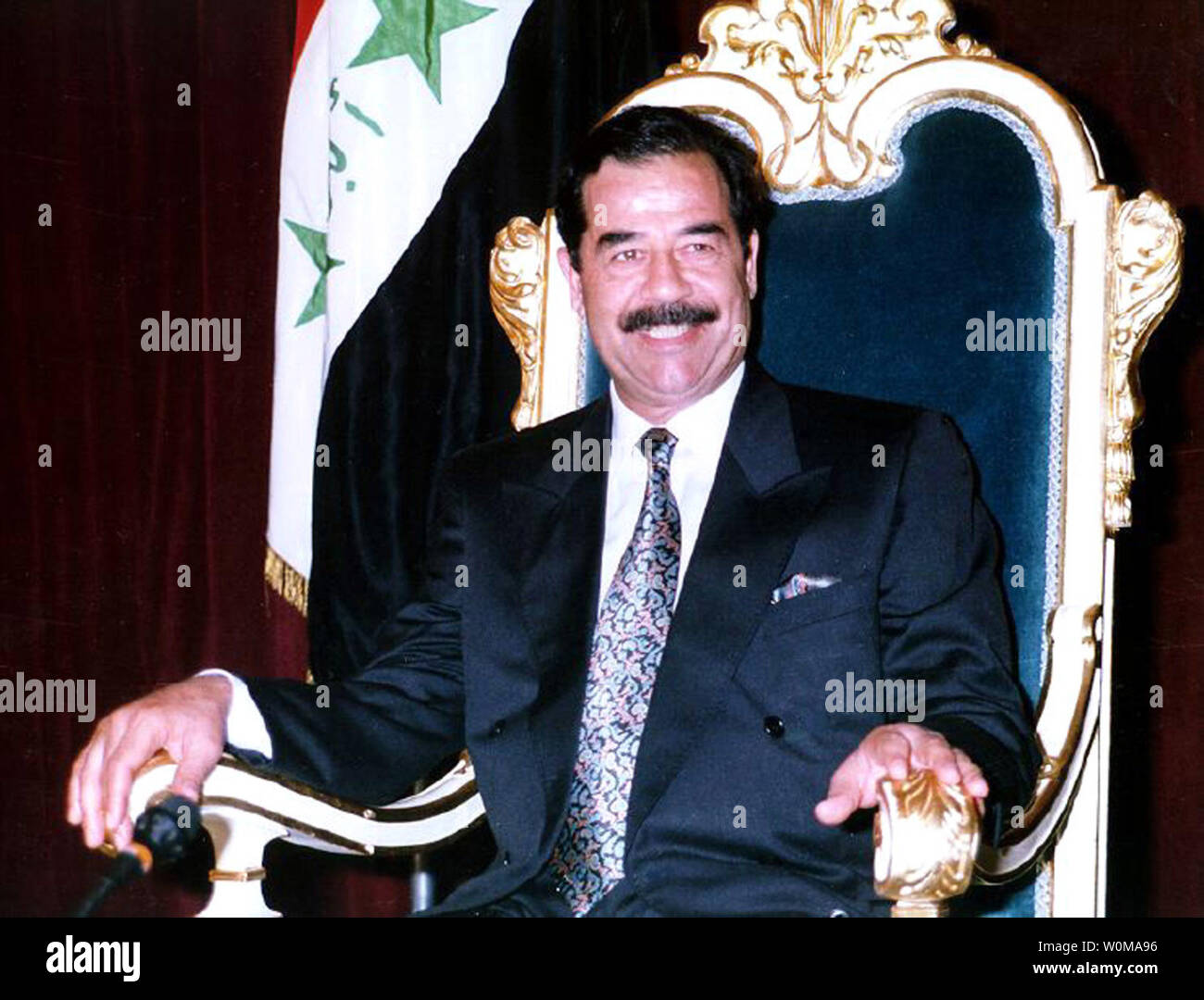 Saddam Hussein Shown In This Undated File Photo Was Executed By Hanging Shortly After 3am Gmt In Baghdad On December 30 06 According To Iraqi State Run Television Upi Photo Files Stock Photo