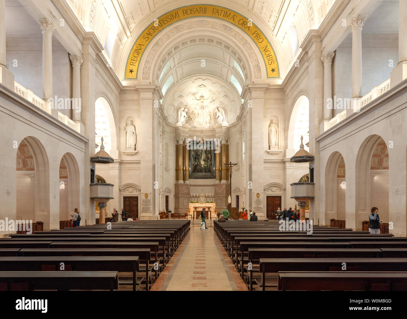 Interior Of Our Lady Of Fatima Sanctuary Portugal Stock Photo Alamy