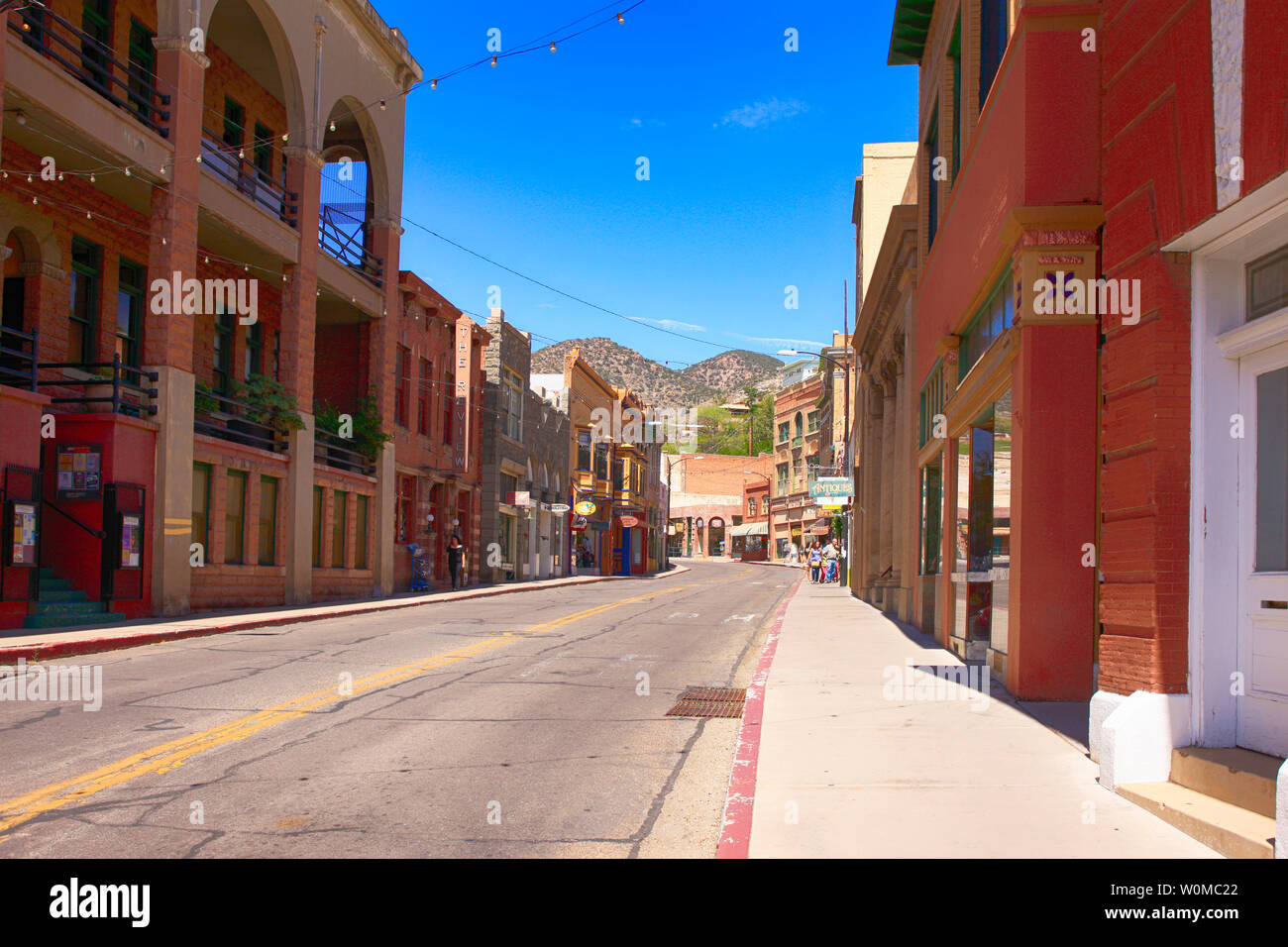 Businesses on both sides of Main Street also called Tombstone Canyon
