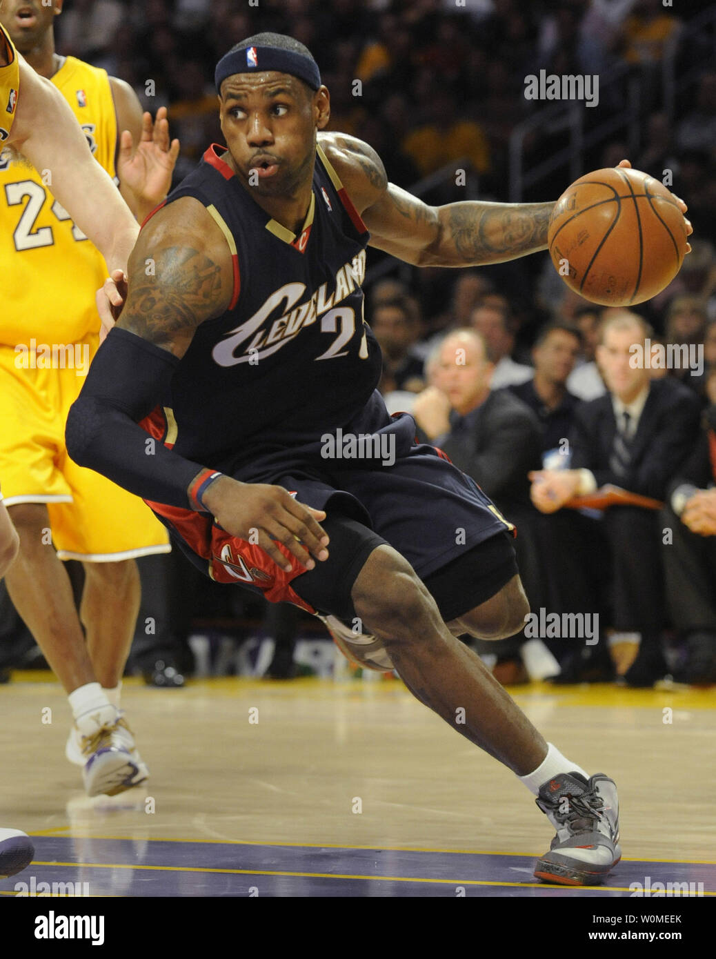 Cleveland Cavaliers forward LeBron James 23 seen playing