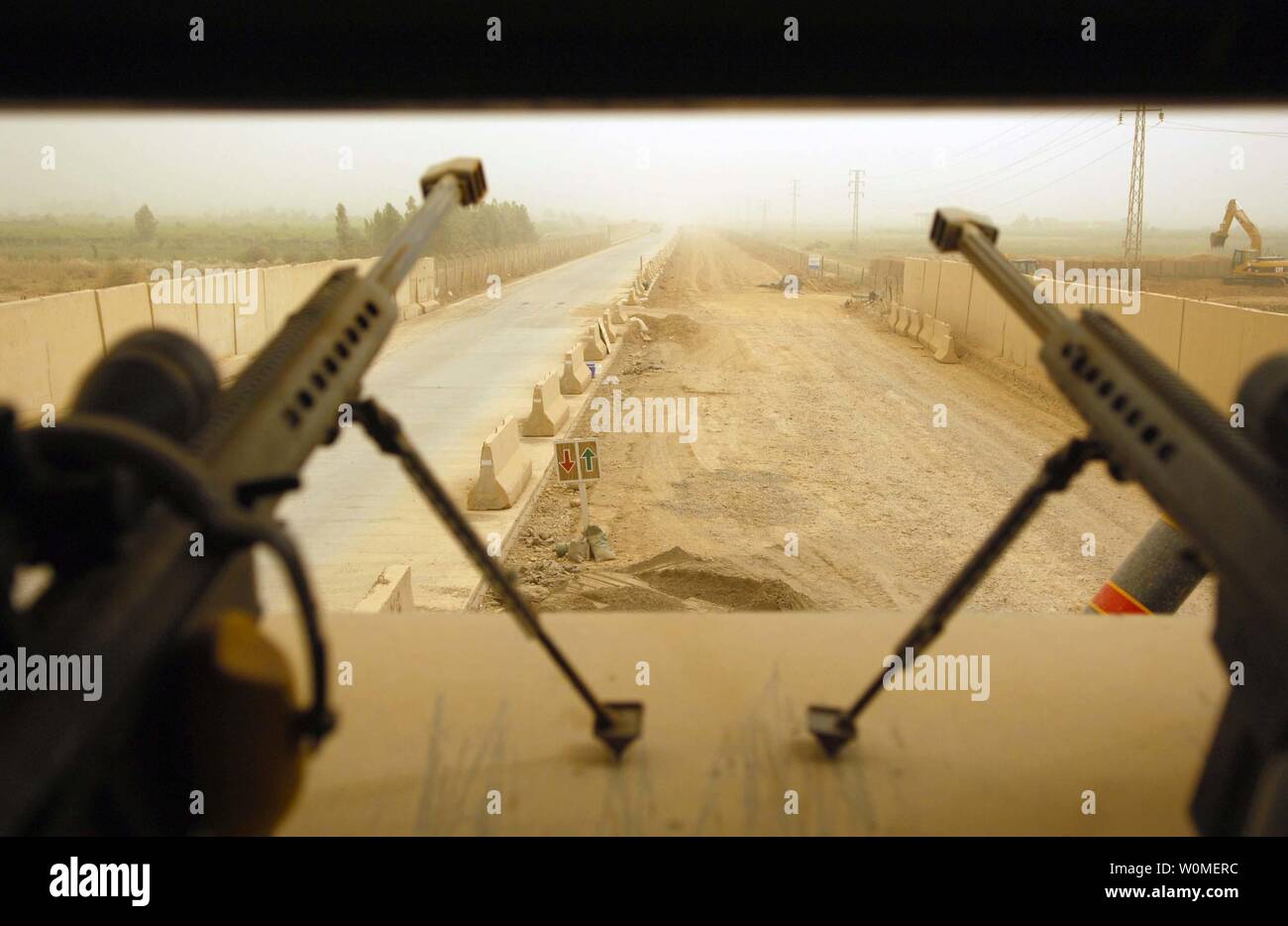 The view from a Security Forces Airman manning the South entry control