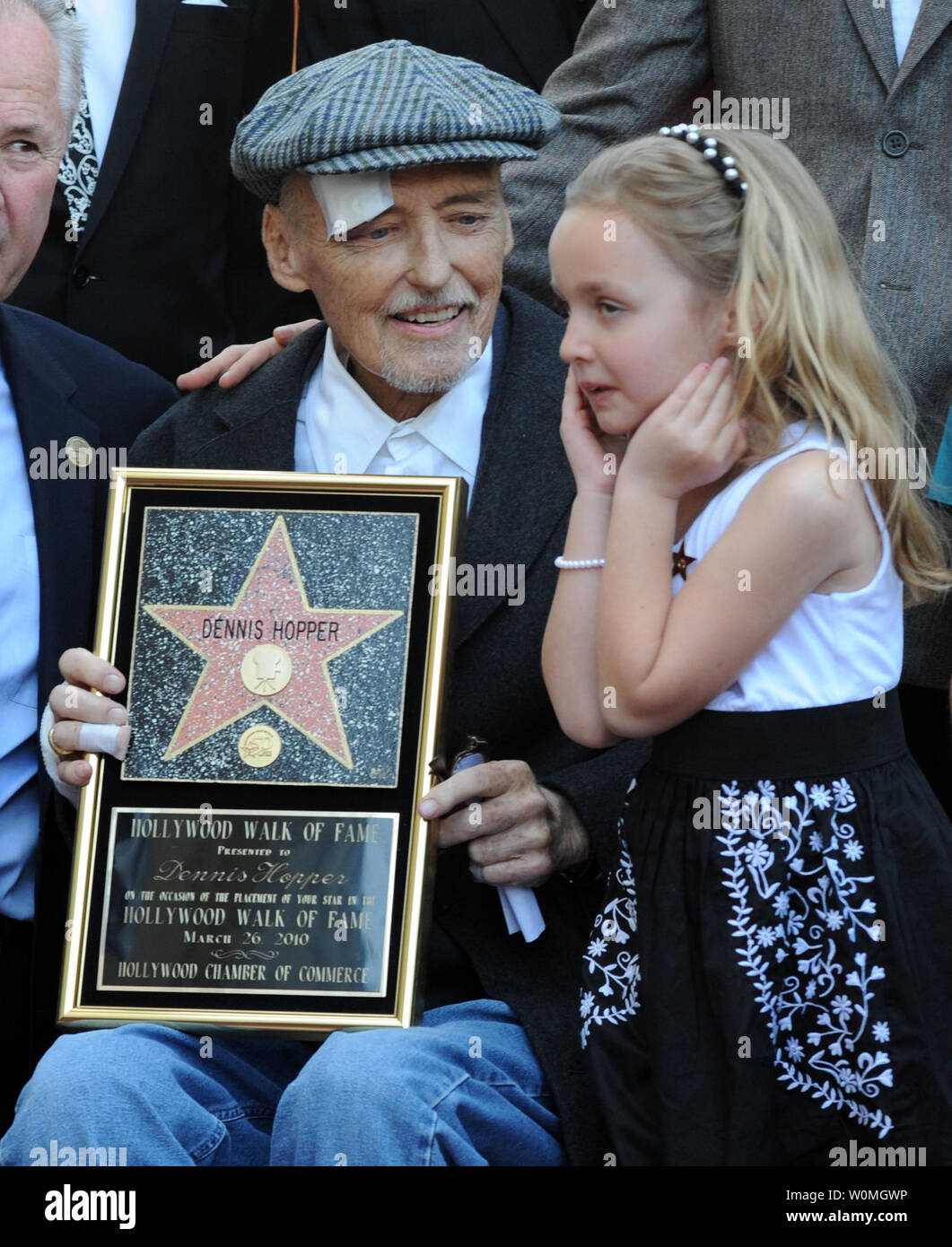 Actor Dennis Hopper, seen in a March 26, 2010 file photo with his daughter Galen on the