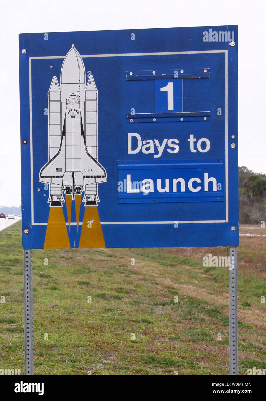 This NASA image released on February 23, 2011 shows a sign on NASA's ...
