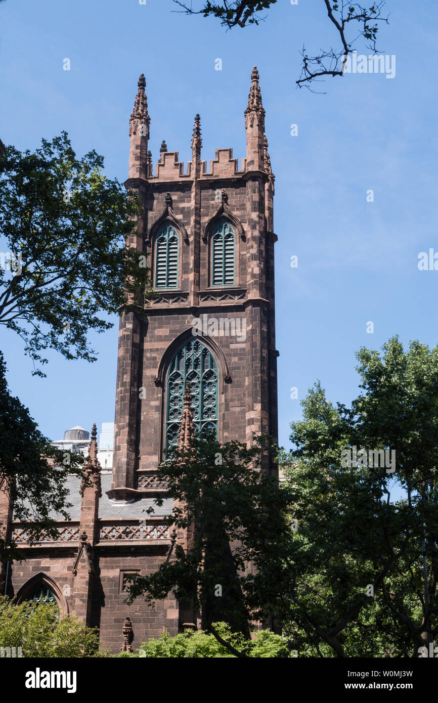 The First Presbyterian Church in the City of New York, USA Stock Photo