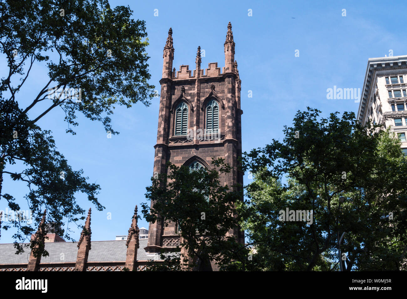 The First Presbyterian Church in the City of New York, USA Stock Photo