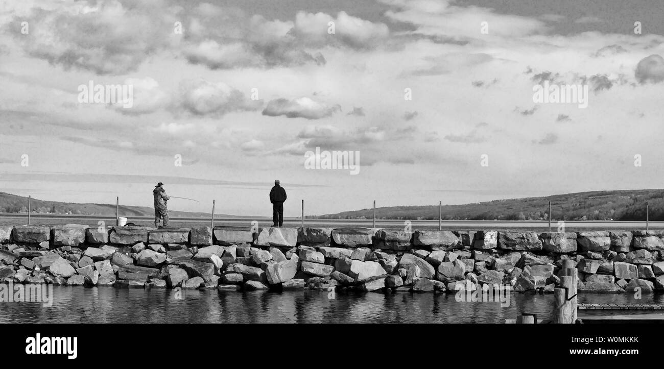 The art of fishing Black and White Stock Photos & Images - Alamy