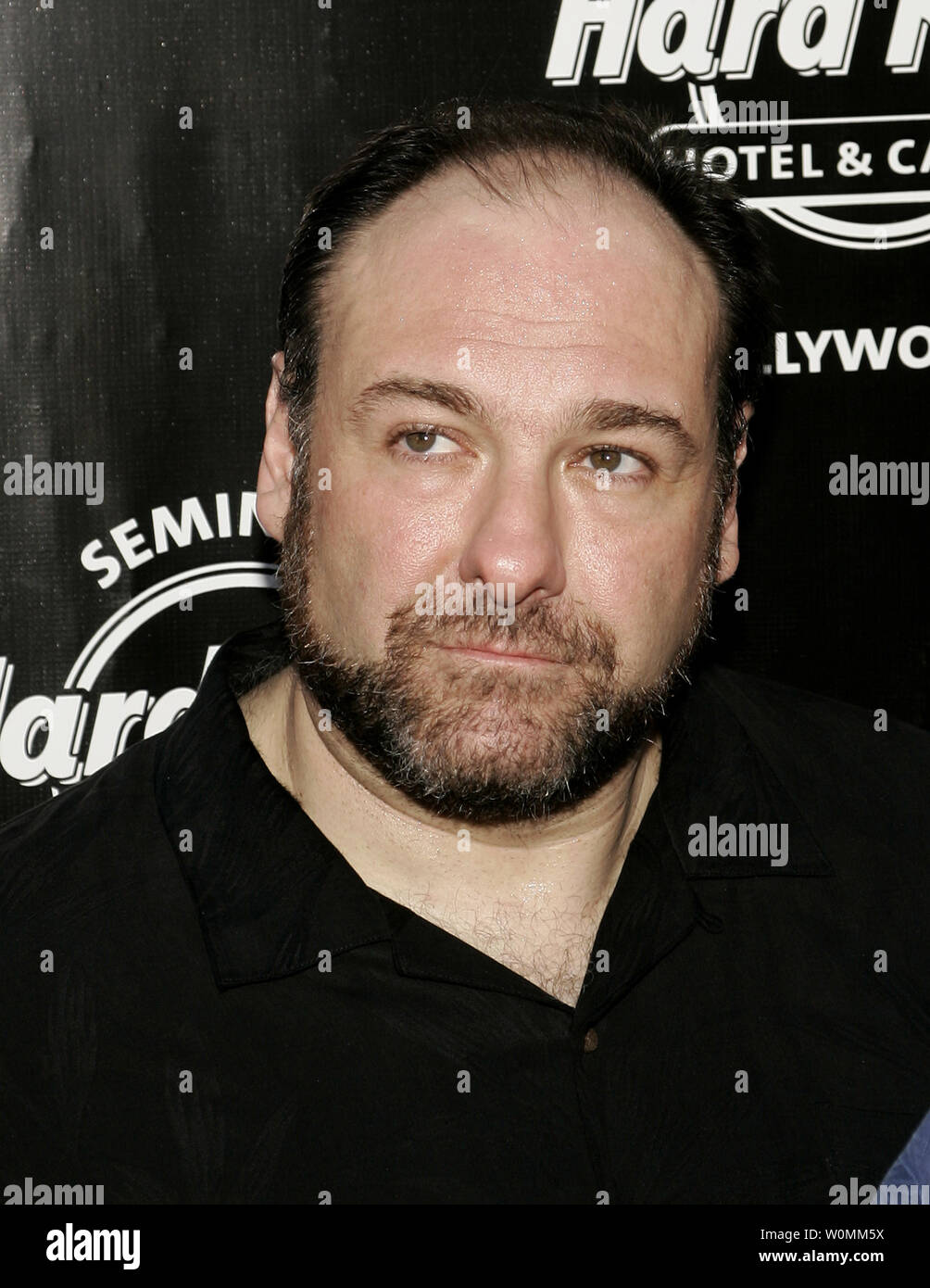 James Gandolfini died of a heart attack at the age of 51 while vacationing with his son  in Rome, Italy on June 20, 2013.  Gandolfini rose to stardom as the Mafia-boss character Tony Soprano.  He is shown in a 2007 file photo in Florida.  UPI/Michael Bush/Files Stock Photo