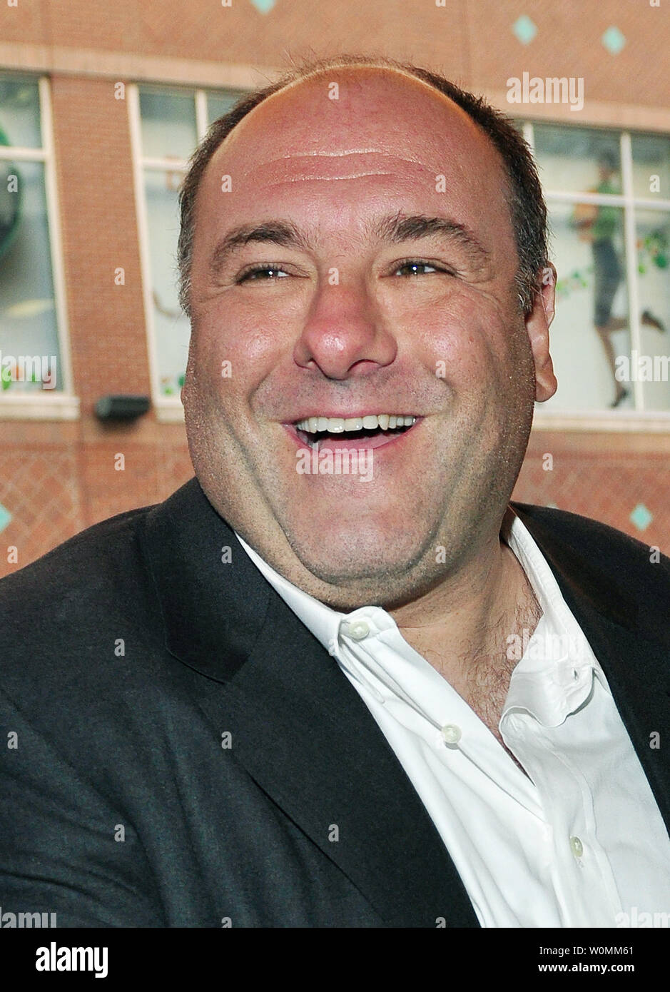 James Gandolfini died of a heart attack at the age of 51 while vacationing with his son  in Rome, Italy on June 20, 2013.  Gandolfini rose to stardom as the Mafia-boss character Tony Soprano.  He is shown in a 2011 file photo during the Toronto International Film Festival in Toronto.   UPI/Christine Chew/files Stock Photo