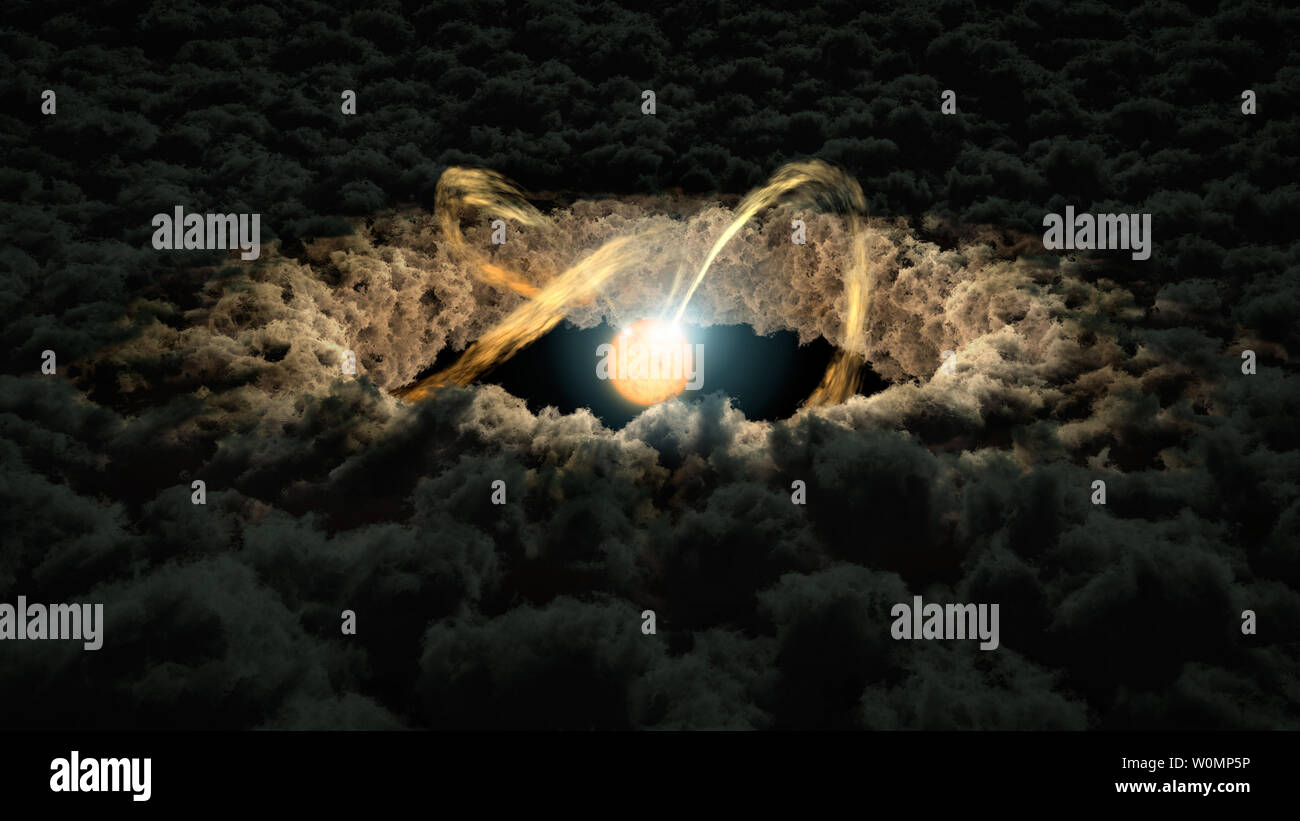 This illustration, released by NASA on April 27, 2016, shows a star  surrounded by a protoplanetary disk. A new study uses data from NASA's  Spitzer Space Telescope and four ground-based telescopes to