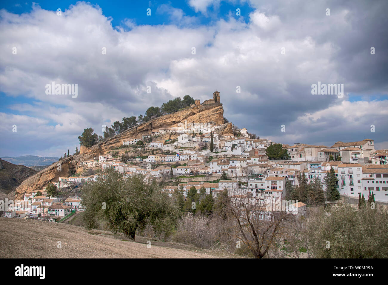 Villages of Andalusia, Montefrío in the province of Granada Stock Photo