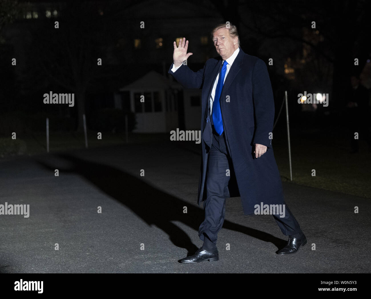 United States President Donald J. Trump returns to the White House in ...