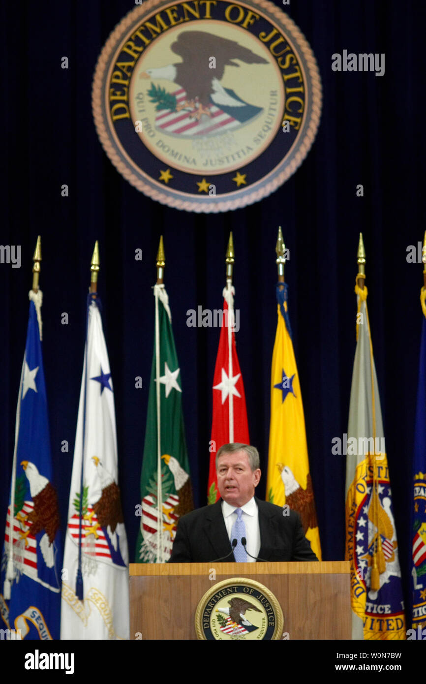 John ashcroft delivers remarks hires stock photography and images Alamy