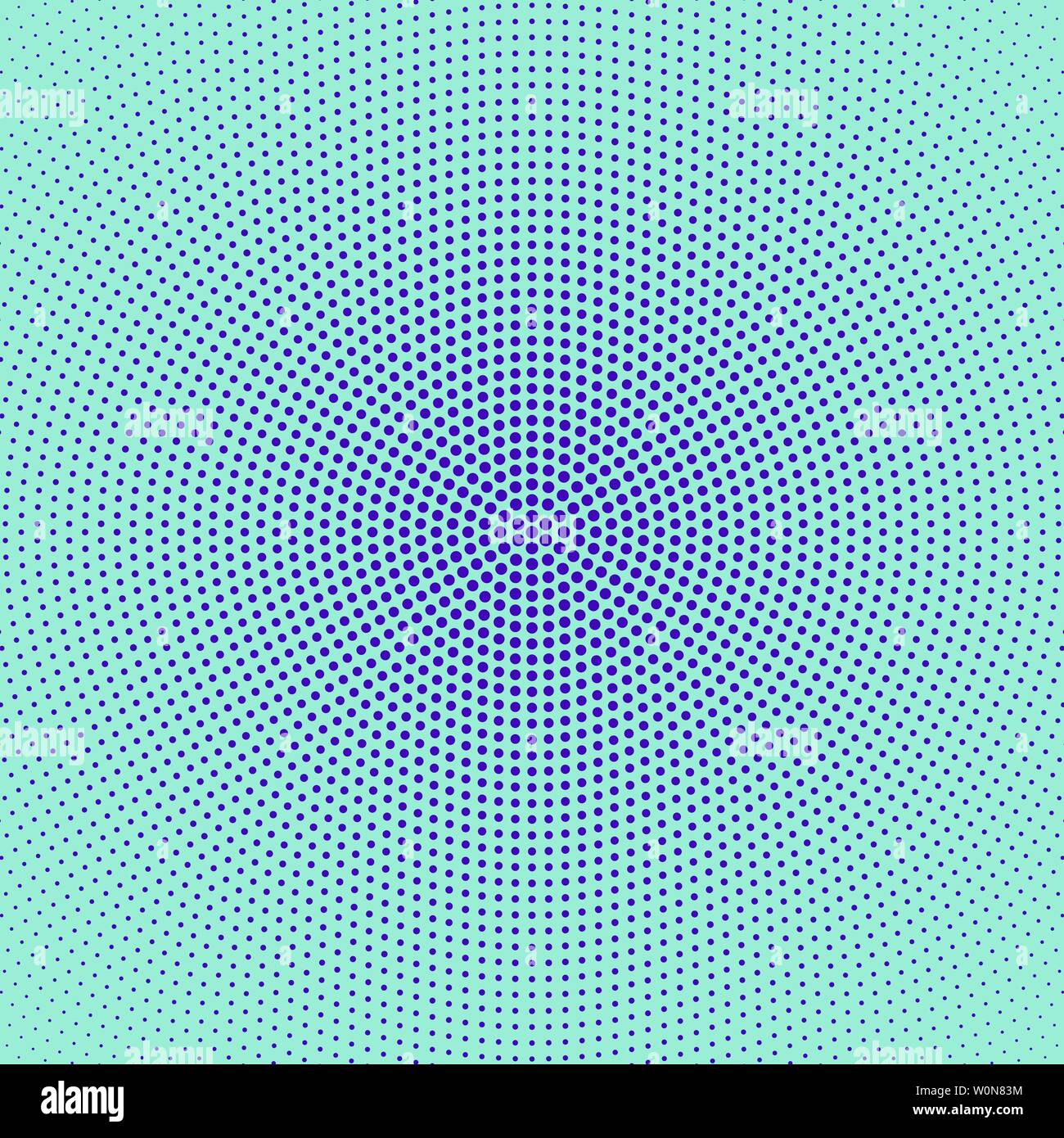 Halftone geometric circular dot pattern background - abstract vector design from dots Stock Vector