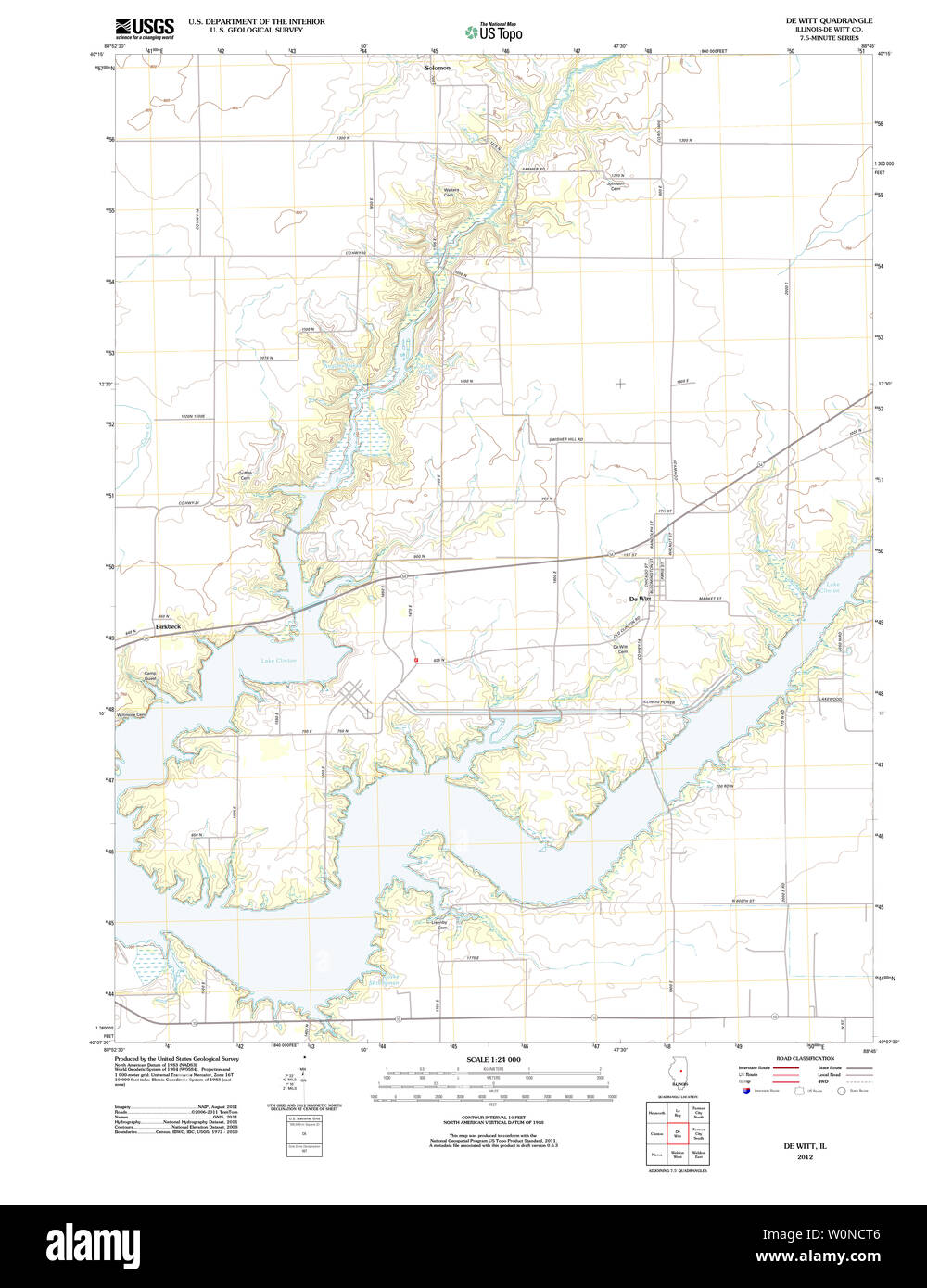 Map of de witt hires stock photography and images Alamy