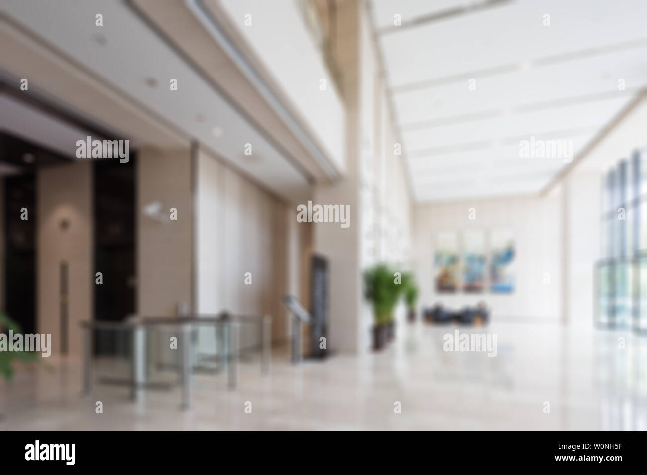 Modern design hall interior Stock Photo - Alamy