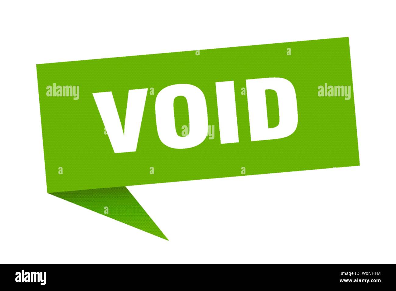 void speech bubble. void sign. void banner Stock Vector Image & Art - Alamy