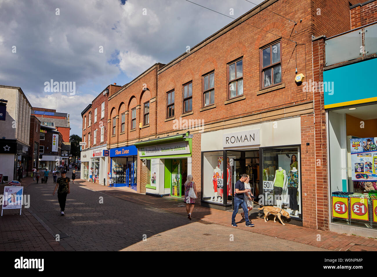 Macclesfield, Cheshire Mill Street in the town centre Stock Photo Alamy