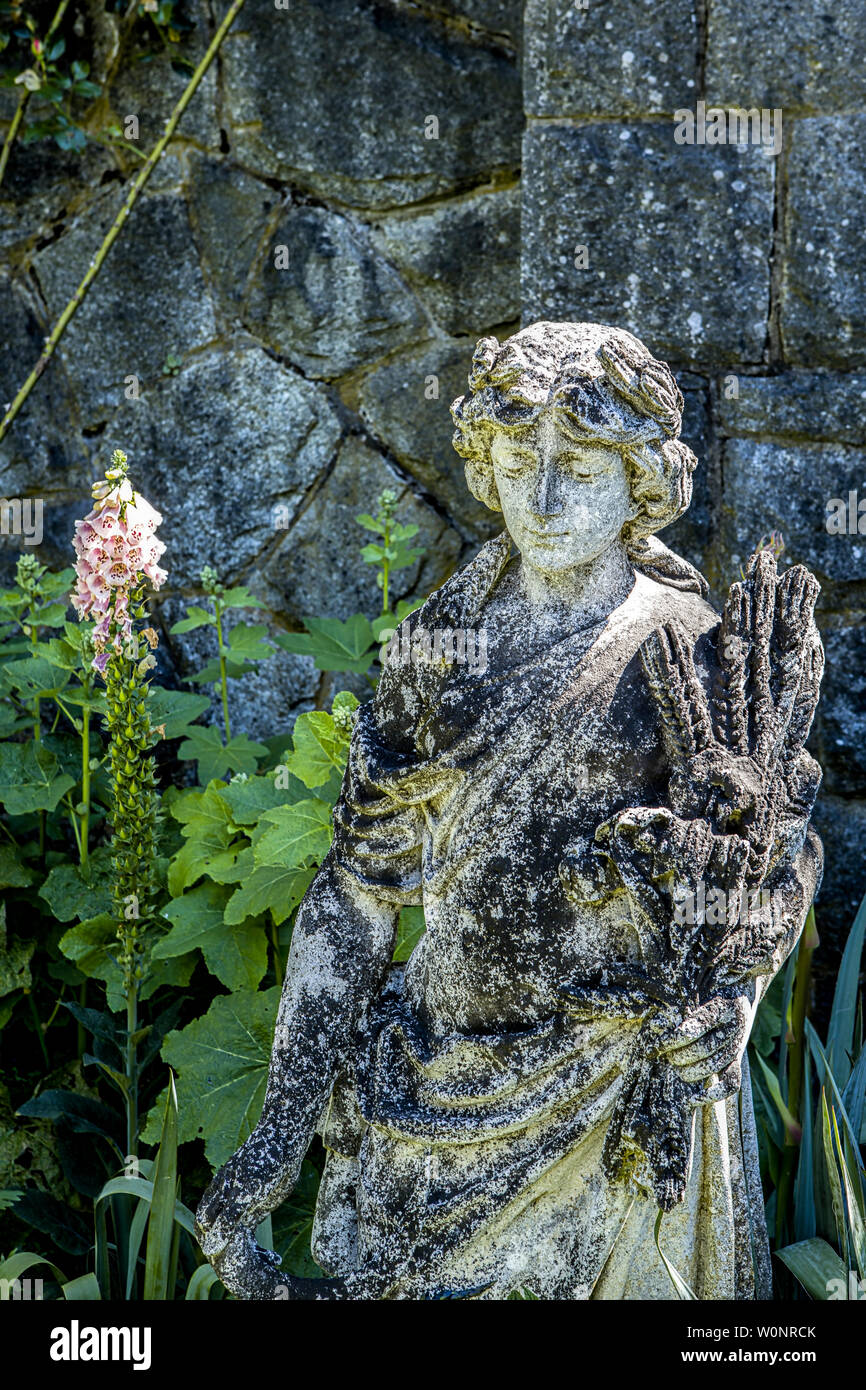 Stone garden statues garden ornament hires stock photography and