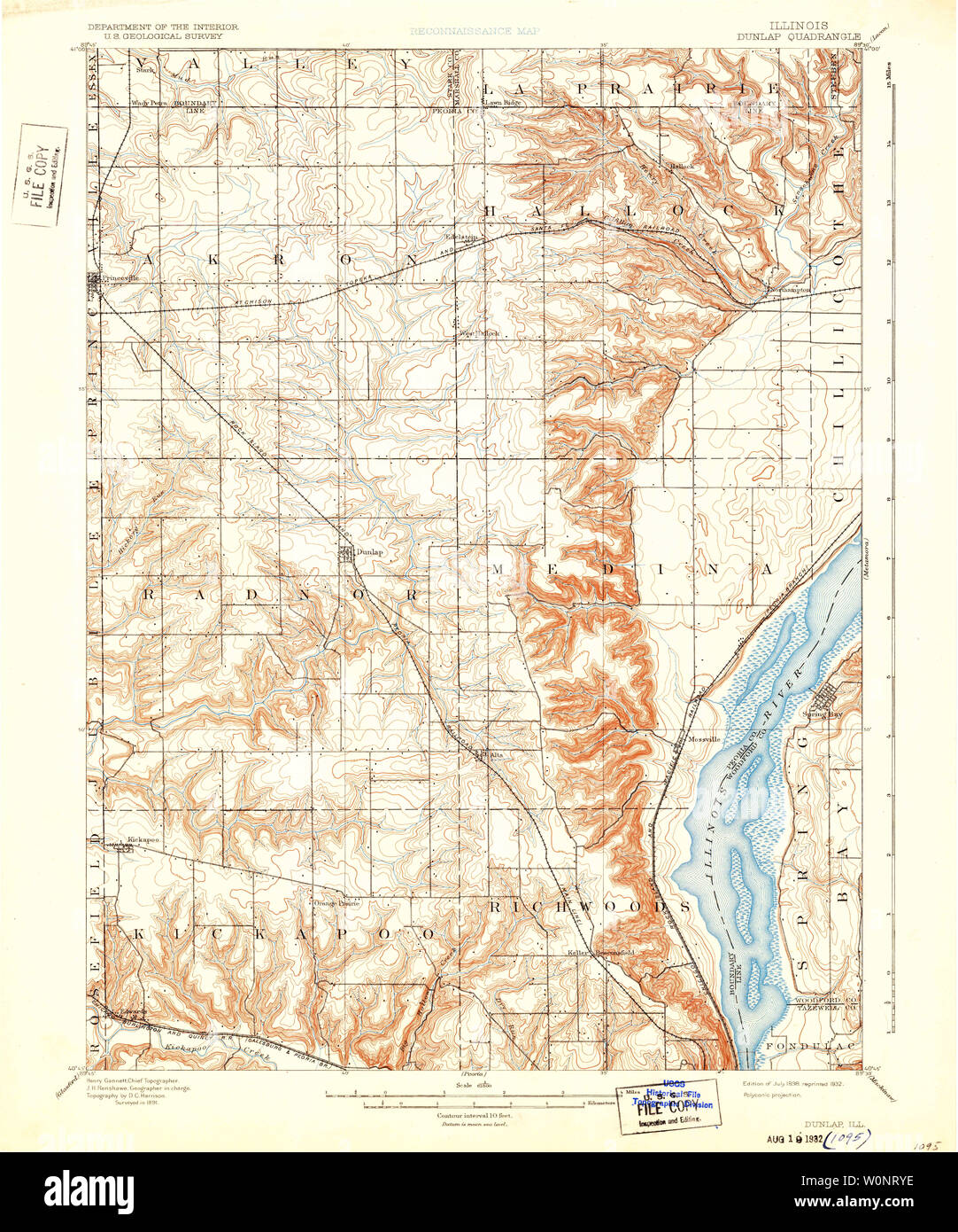 Map of dunlap hires stock photography and images Alamy