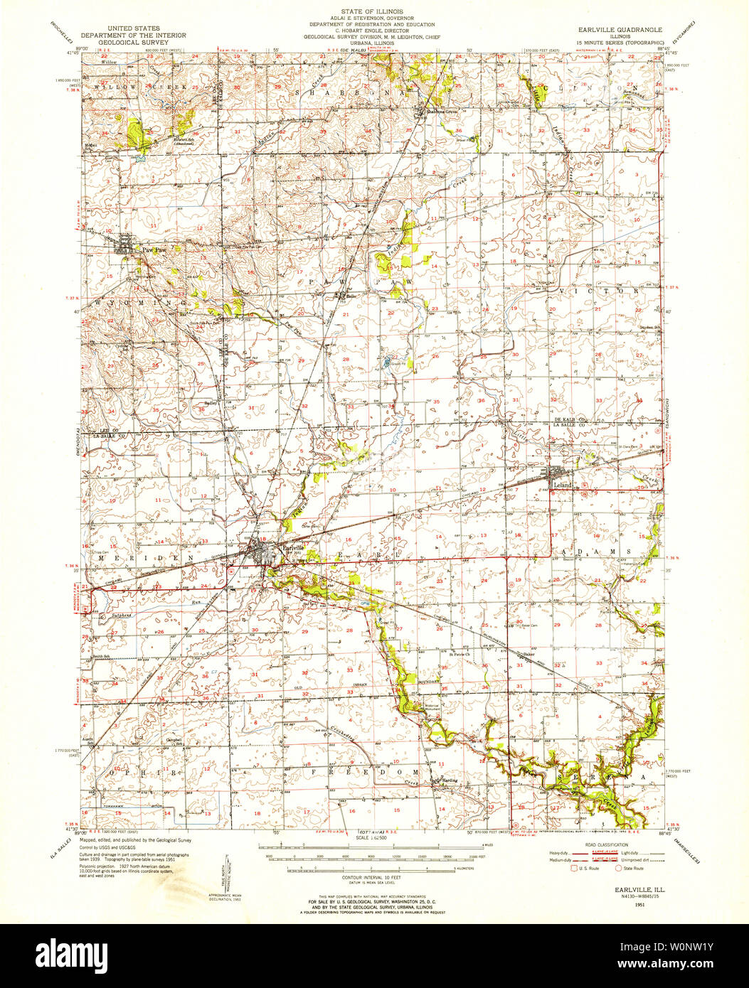 Earlville illinois map hires stock photography and images Alamy