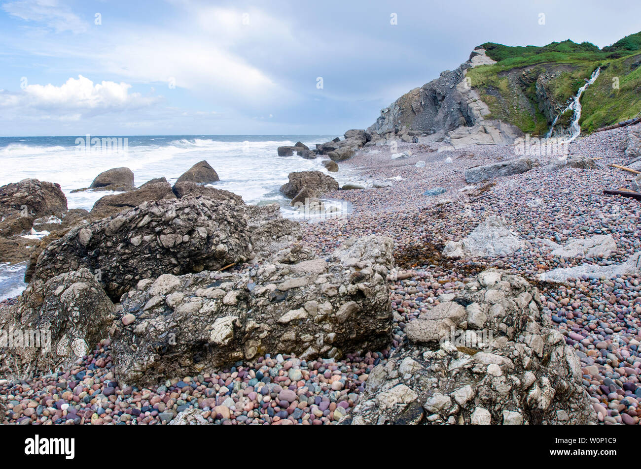 The rocky coastline of north east Newfoundland, Canada. Stock Photo
