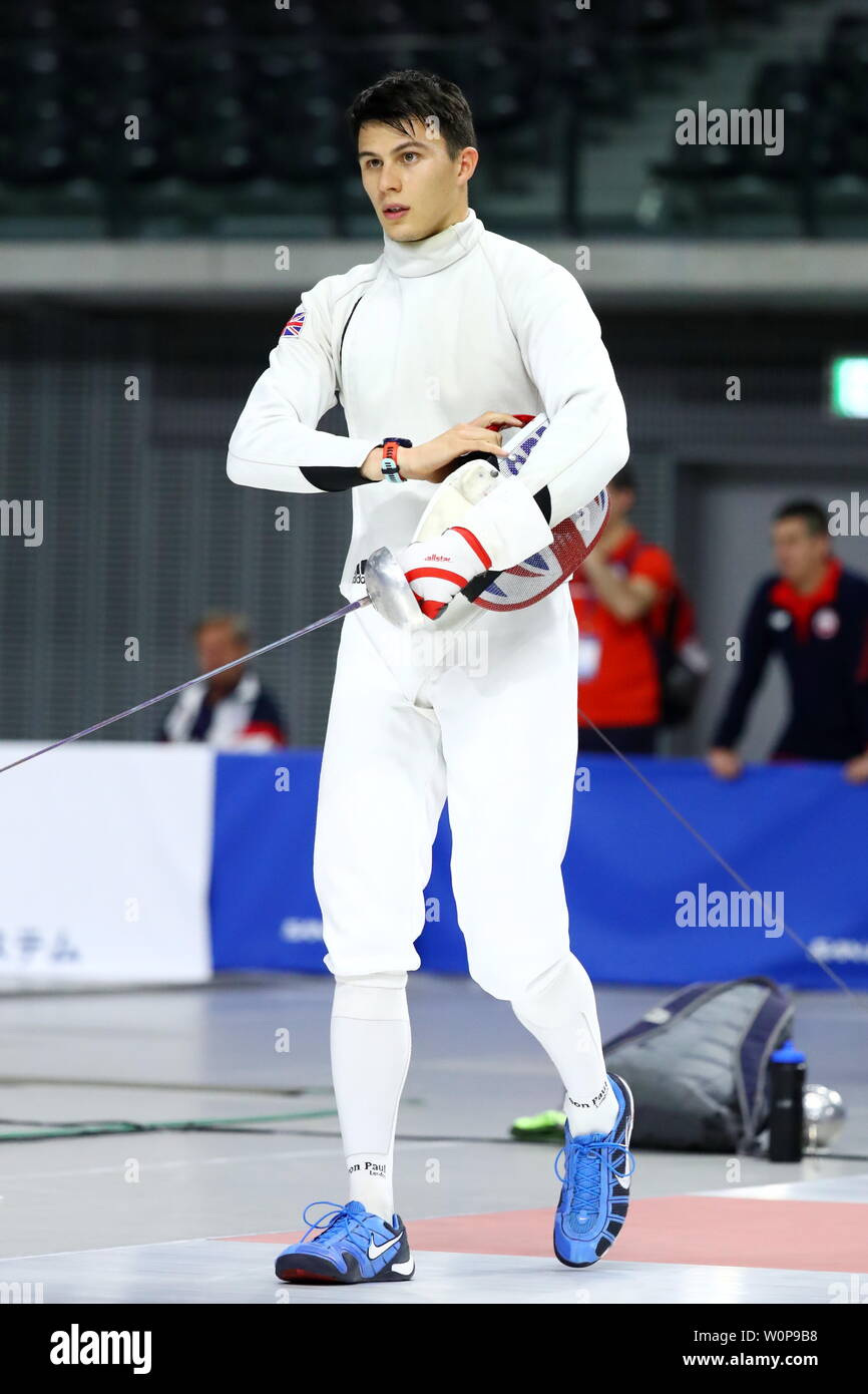 Tokyo Japan 27th June 2019 Joseph Choong Gbr Modern Pentathlon Uipm 2019 Pentathlon World Cup Final Tokyo Men S Individual Fencing Ranking Round At Musashino Forest Sport Plaza In Tokyo Japan