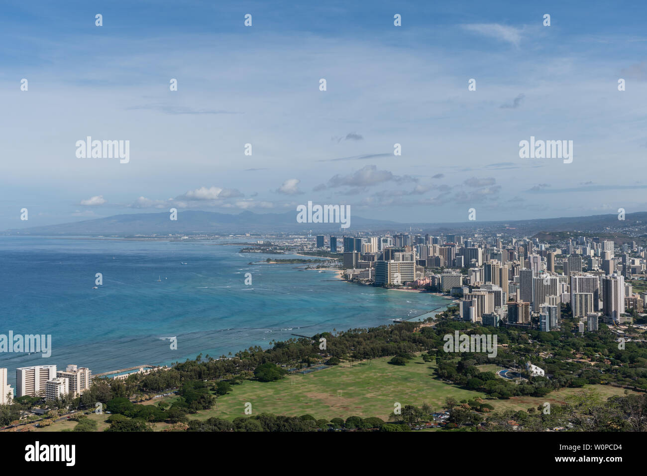 Beautiful panoramic aerial honolulu hi-res stock photography and images ...