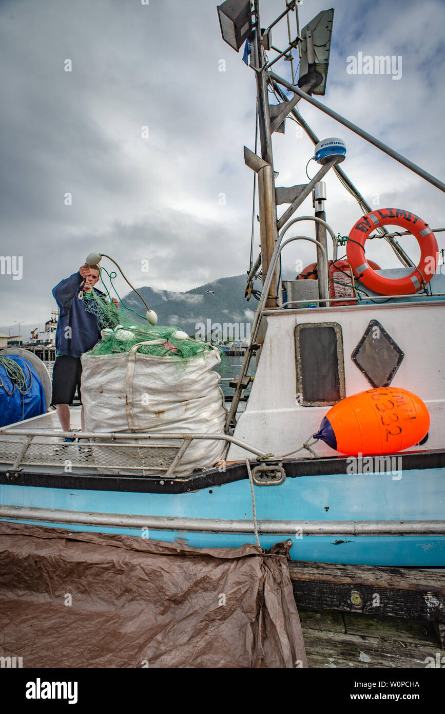 Commercial fishing, Sitka, Alaska Stock Photo Alamy