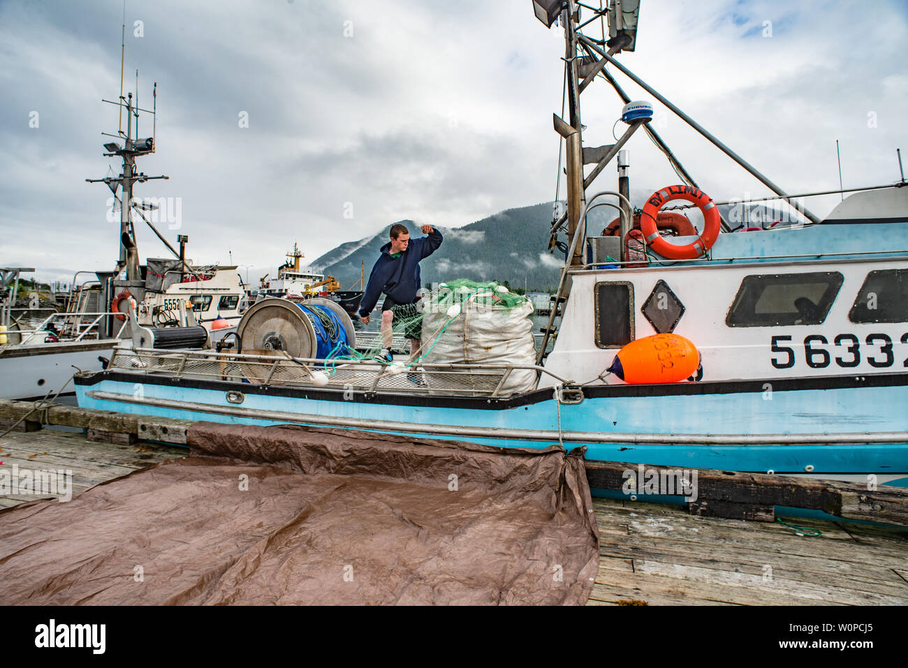 Commercial fishing, Sitka, Alaska Stock Photo Alamy
