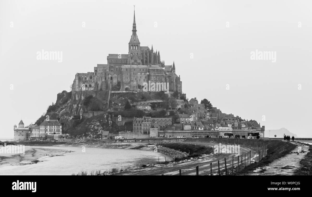 Mont Saint Michel in Normandy FranceMont Saint Michel in Normandy France Stock Photo