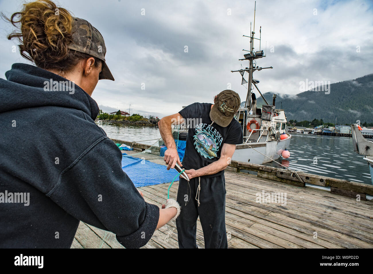 Commercial fishing, Sitka, Alaska Stock Photo Alamy