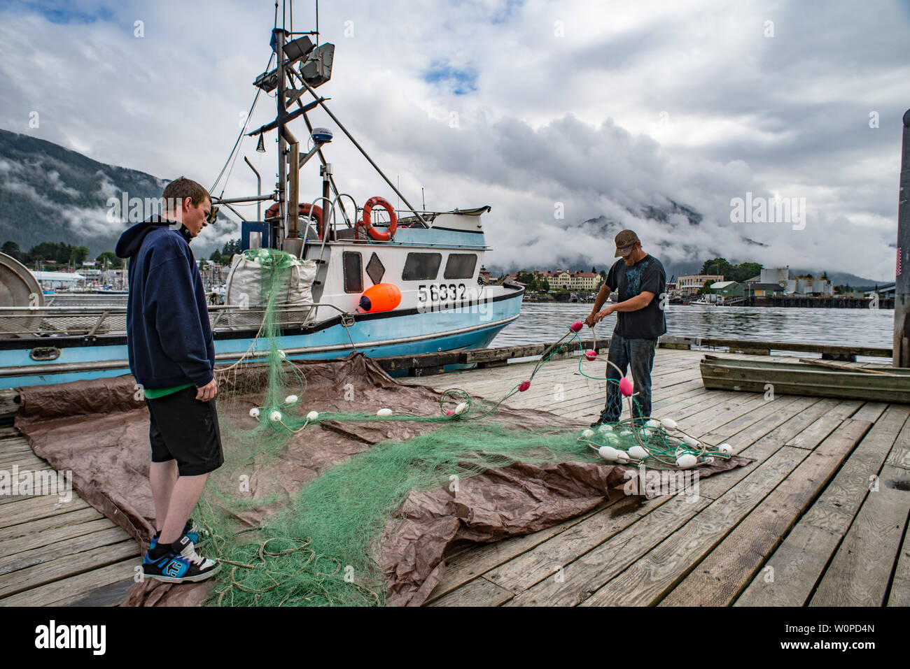 Commercial fishing, Sitka, Alaska Stock Photo Alamy