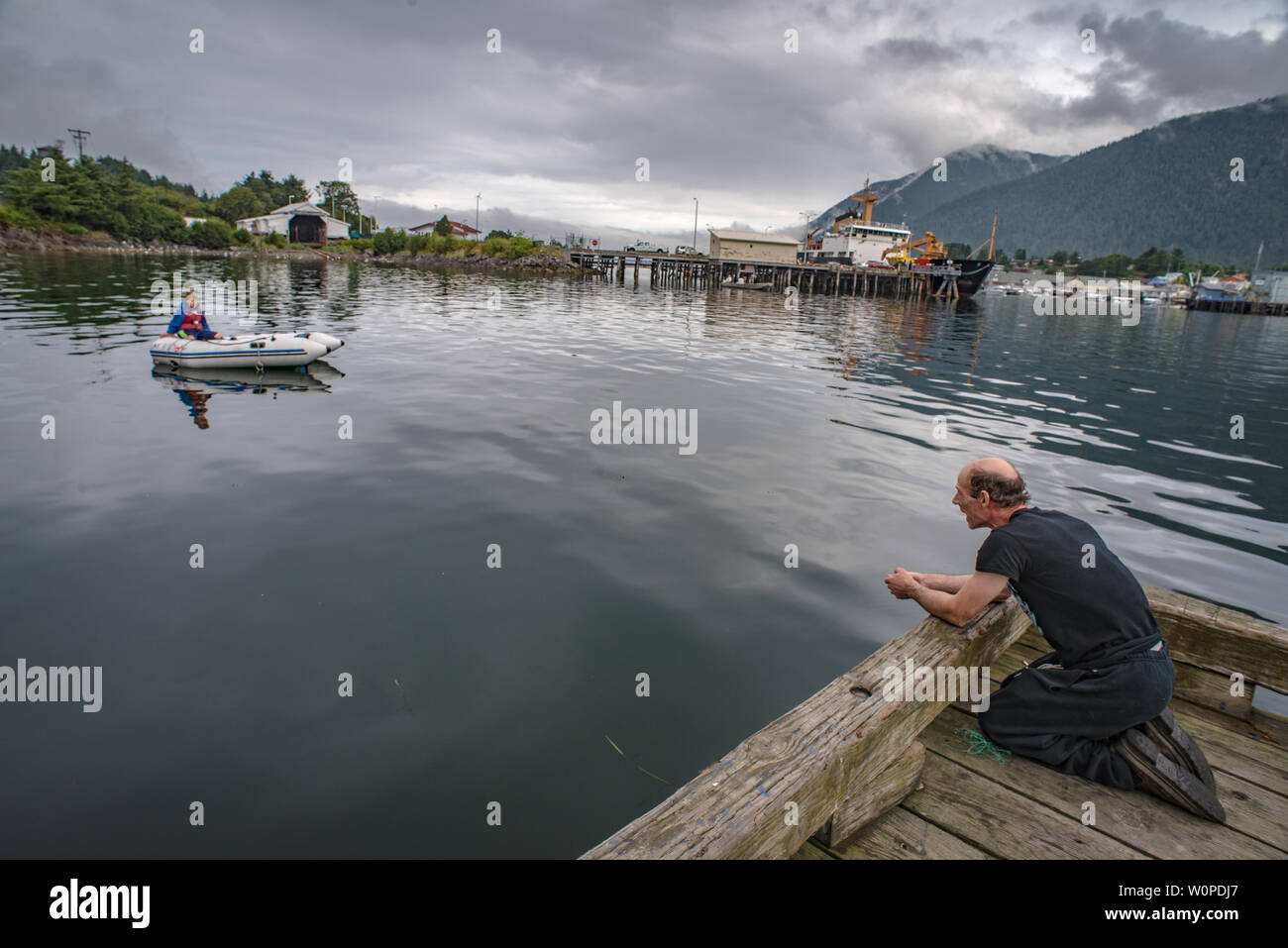 Commercial fishing, Sitka, Alaska Stock Photo Alamy