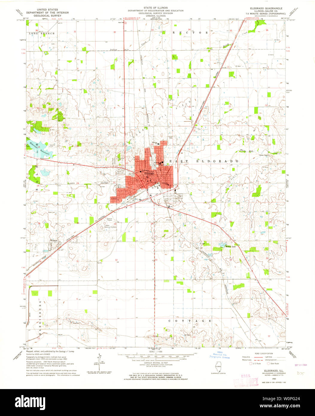 Eldorado illinois map hires stock photography and images Alamy