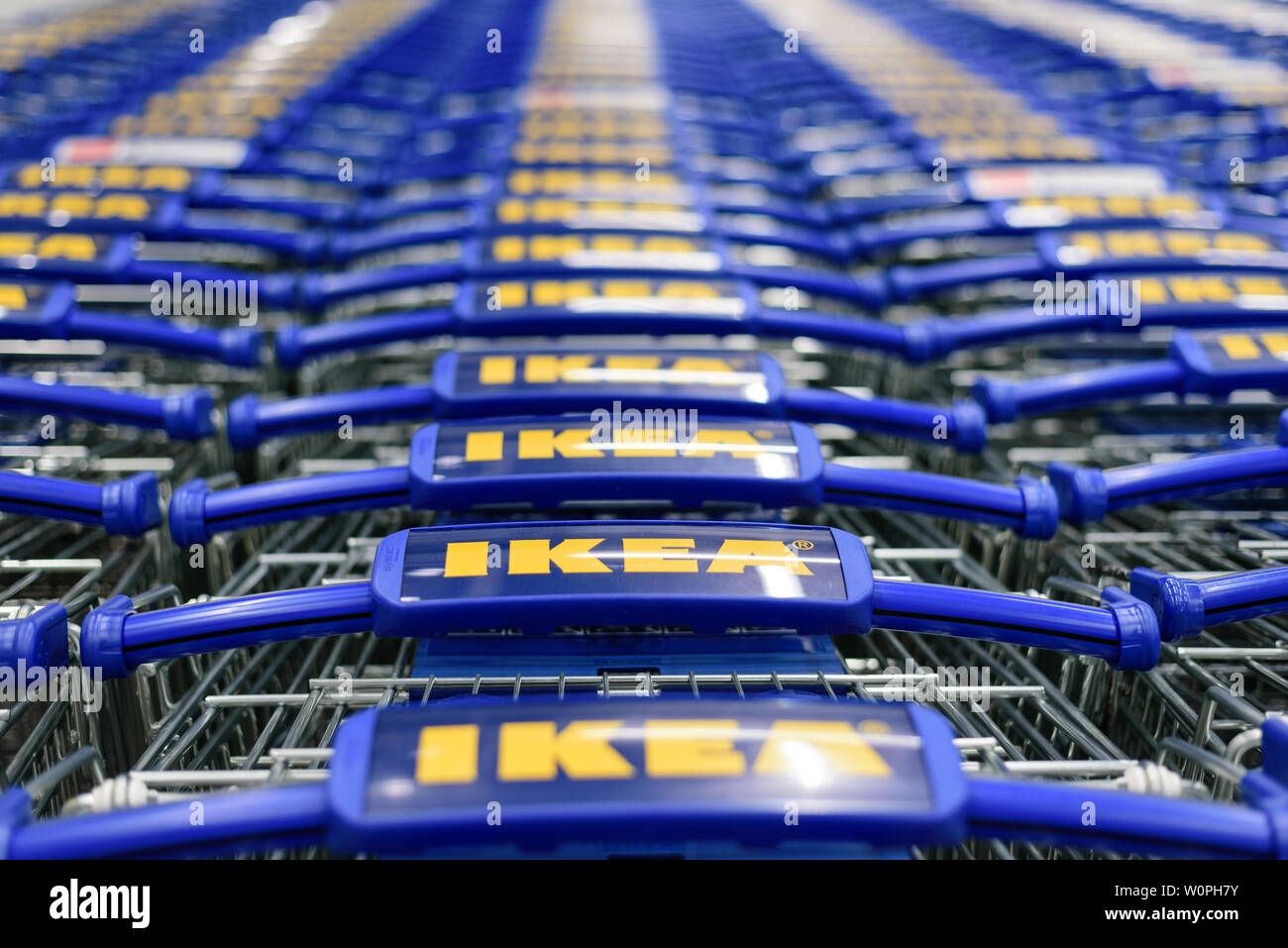 Ikea shopping cart Stock Photo Alamy