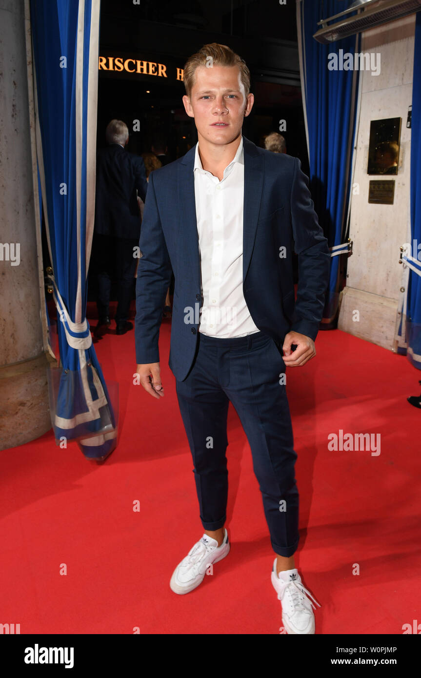 Munich, Germany. 27th June, 2019. The actor Max von der Groeben stands ...