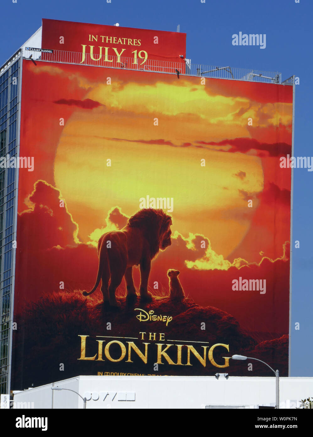 Los Angeles, California, USA 27th June 2019 A general view of atmosphere of Disney's 'The Lion King' on June 27, 2019 on Sunset Blvd in Los Angeles, California, USA. Photo by Barry King/Alamy Stock Photo Stock Photo
